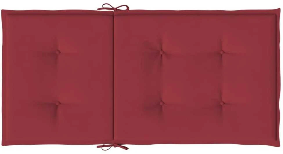 Sodo kėdės pagalvėlės, 6vnt., vyno, 100x50x3cm, audinys