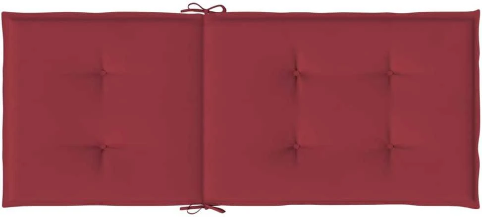 Sodo kėdės pagalvėlės, 6vnt., vyno, 120x50x3cm, audinys