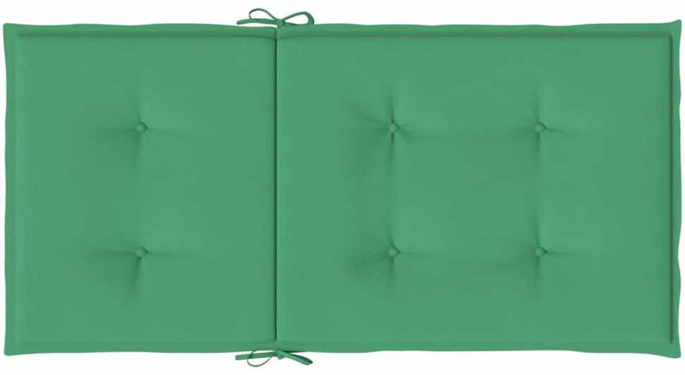 Sodo kėdės pagalvėlės, 6vnt., žalios, 100x50x3cm, audinys