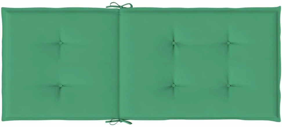 Sodo kėdės pagalvėlės, 6vnt., žalios, 120x50x3cm, audinys