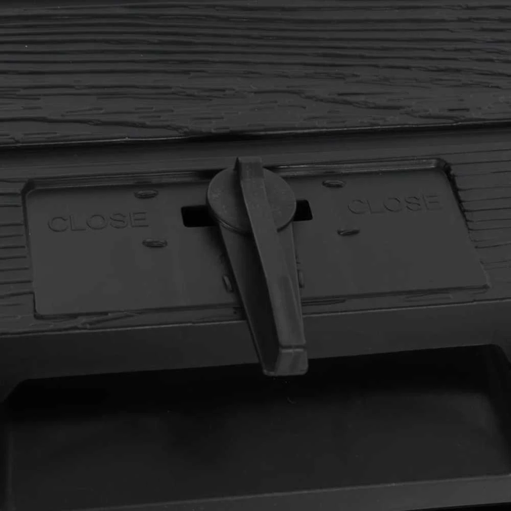 Sodo komposto dėžė, juodos spalvos, 280l, polipropilenas