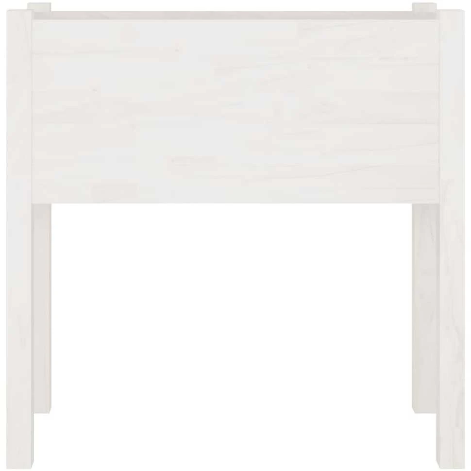 Sodo loveliai, 2vnt., balti, 70x31x70cm, pušies masyvas