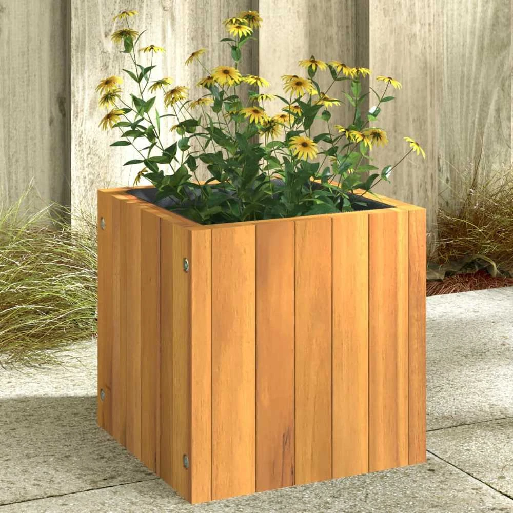 Sodo lovelis, 25x25x25cm, akacijos medienos masyvas