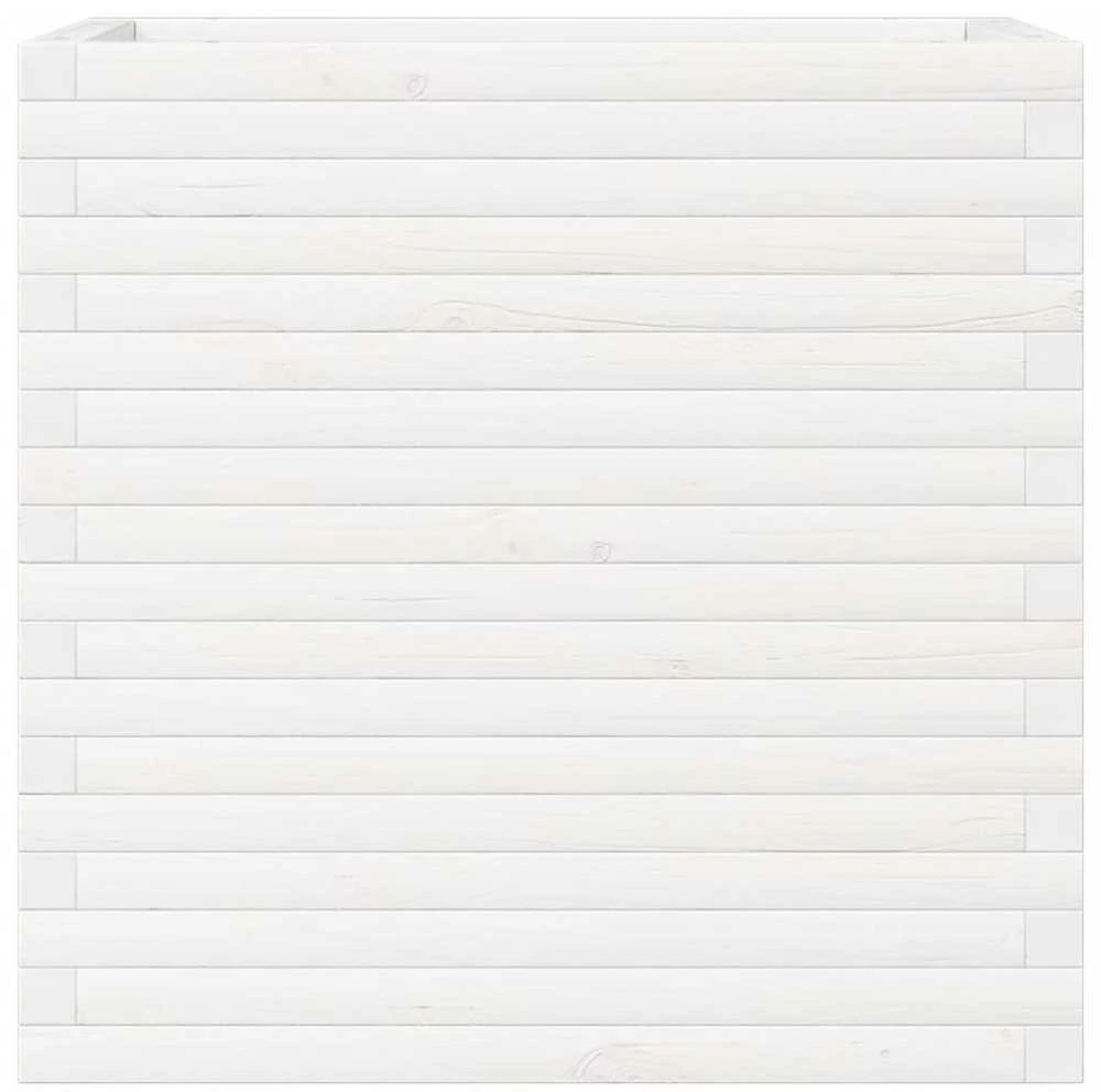 Sodo lovelis, baltas, 70x40x68,5cm, pušies medienos masyvas