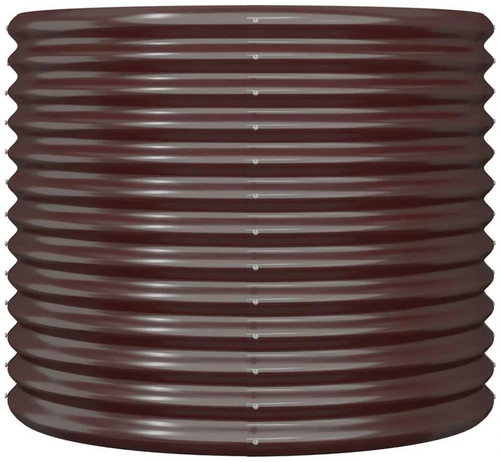 Sodo lovelis, rudas, 80x80x68cm, plienas