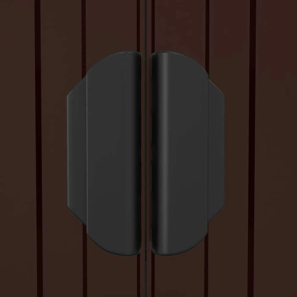 Sodo pašiūrė, tamsiai ruda, 192x108x223cm, plienas