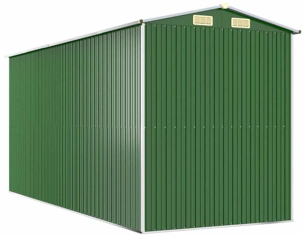Sodo pašiūrė, žalia, 192x440x223cm, galvanizuotas plienas