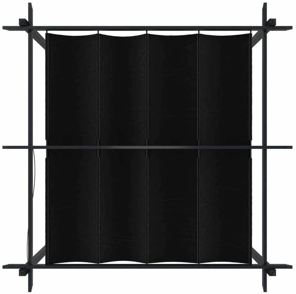 Sodo pavėsinė su įtraukiamu stogu, antracito spalvos, 3x3m