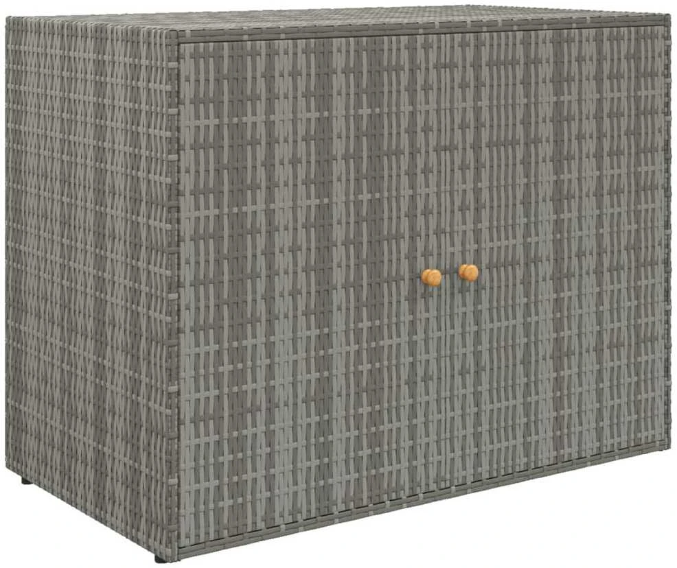 Sodo spintelė daiktams, pilka, 100x55,5x80cm, poliratanas