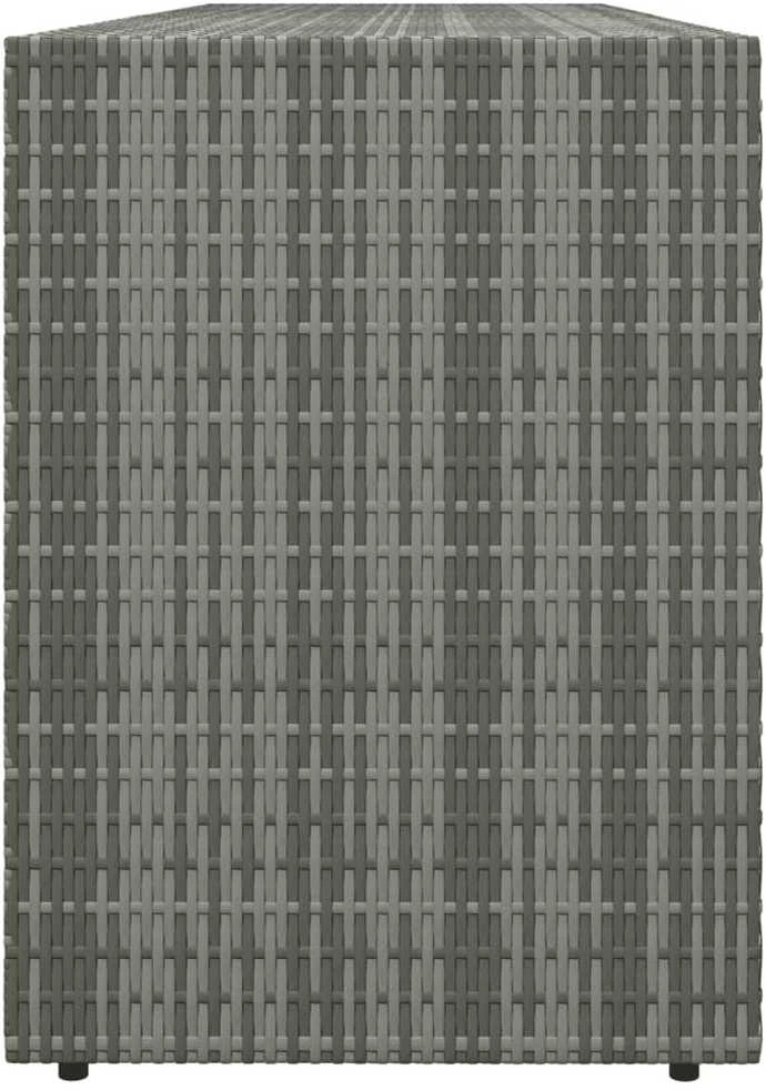 Sodo spintelė daiktams, pilka, 198x55,5x80cm, poliratanas