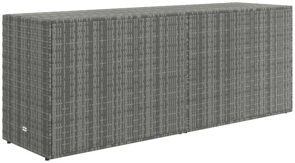 Sodo spintelė daiktams, pilka, 198x55,5x80cm, poliratanas