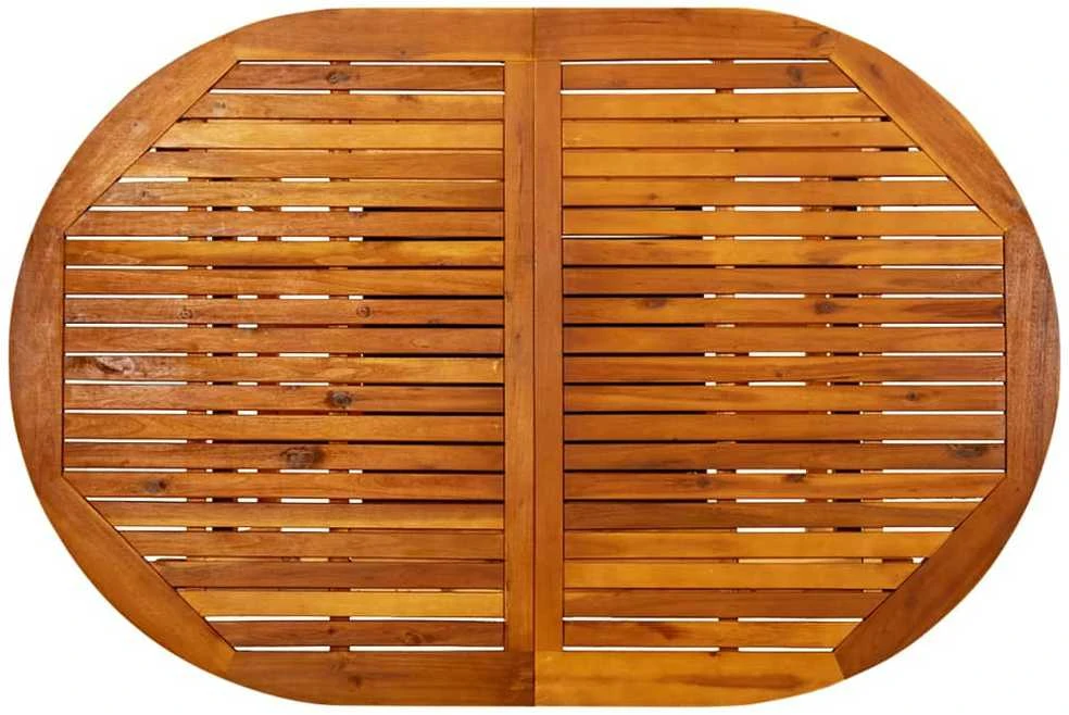 Sodo stalas, 200x100x75 cm, akacijos medienos masyvas
