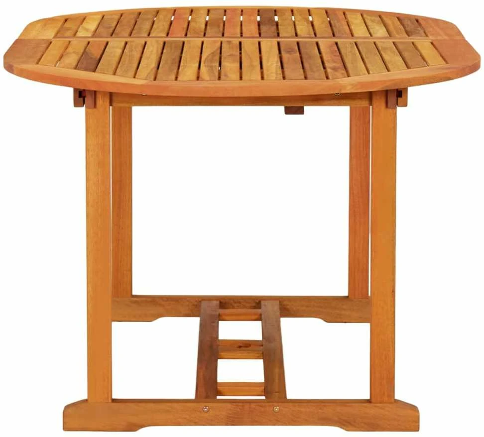 Sodo stalas, 200x100x75cm, eukalipto medienos masyvas