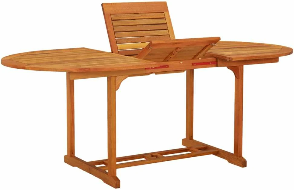 Sodo stalas, 200x100x75cm, eukalipto medienos masyvas