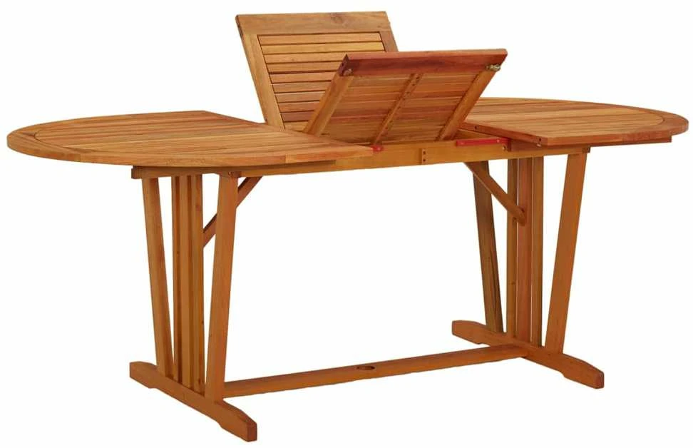 Sodo stalas, 200x100x75cm, eukalipto medienos masyvas