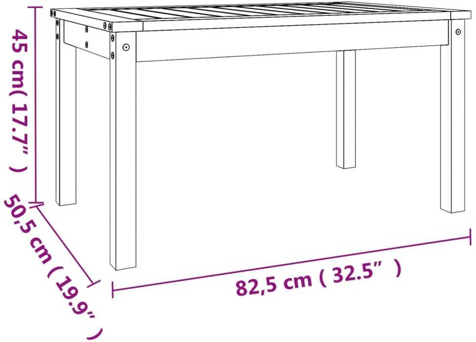 Sodo stalas, 82,5x50,5x45cm, duoglas eglės medienos masyvas