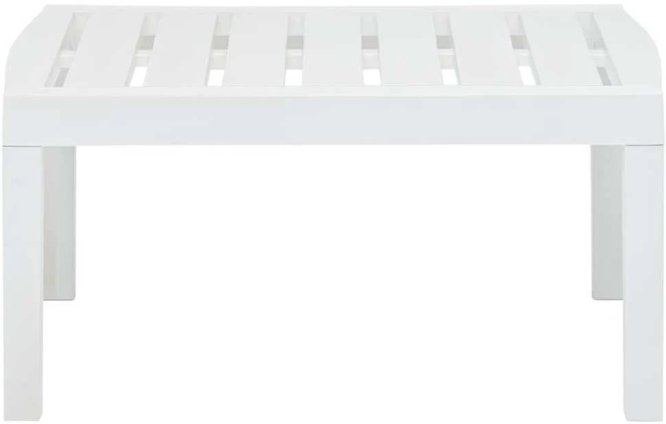 Sodo stalas, baltos spalvos, 78x55x38cm, plastikas