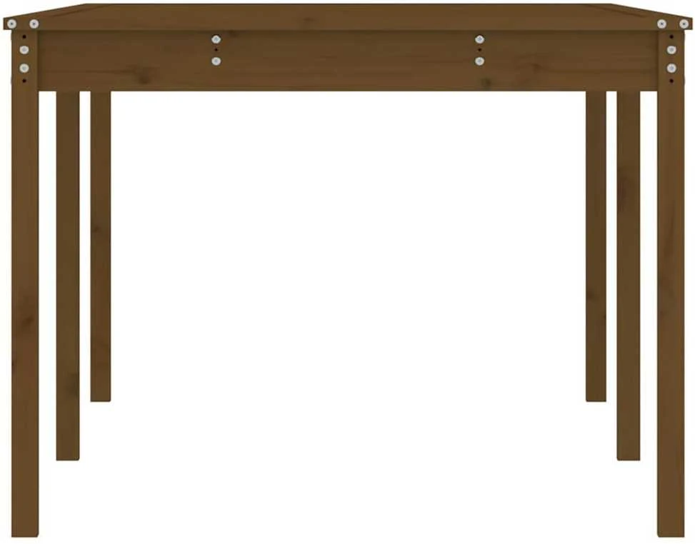 Sodo stalas, medaus rudas, 203,5x100x76cm, pušies masyvas