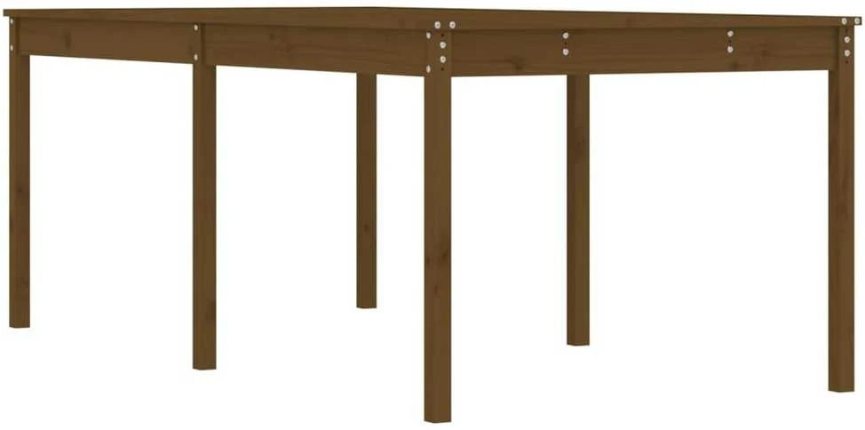 Sodo stalas, medaus rudas, 203,5x100x76cm, pušies masyvas