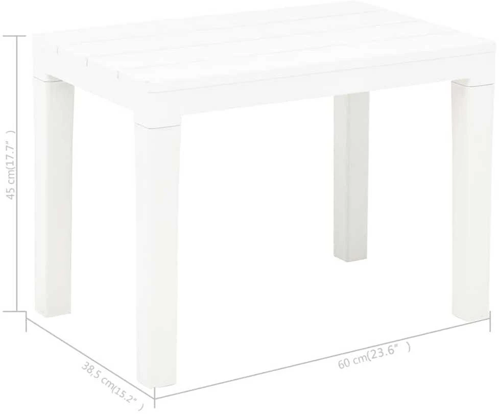 Sodo suoliukai, 2vnt., baltos spalvos, plastikas