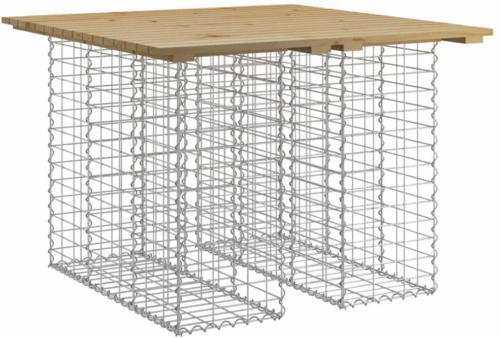 Sodo suoliukas, 100x102x72cm, pušis, gabiono dizaino