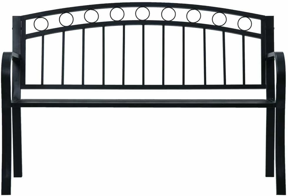Sodo suoliukas, juodos spalvos, 125cm, plienas
