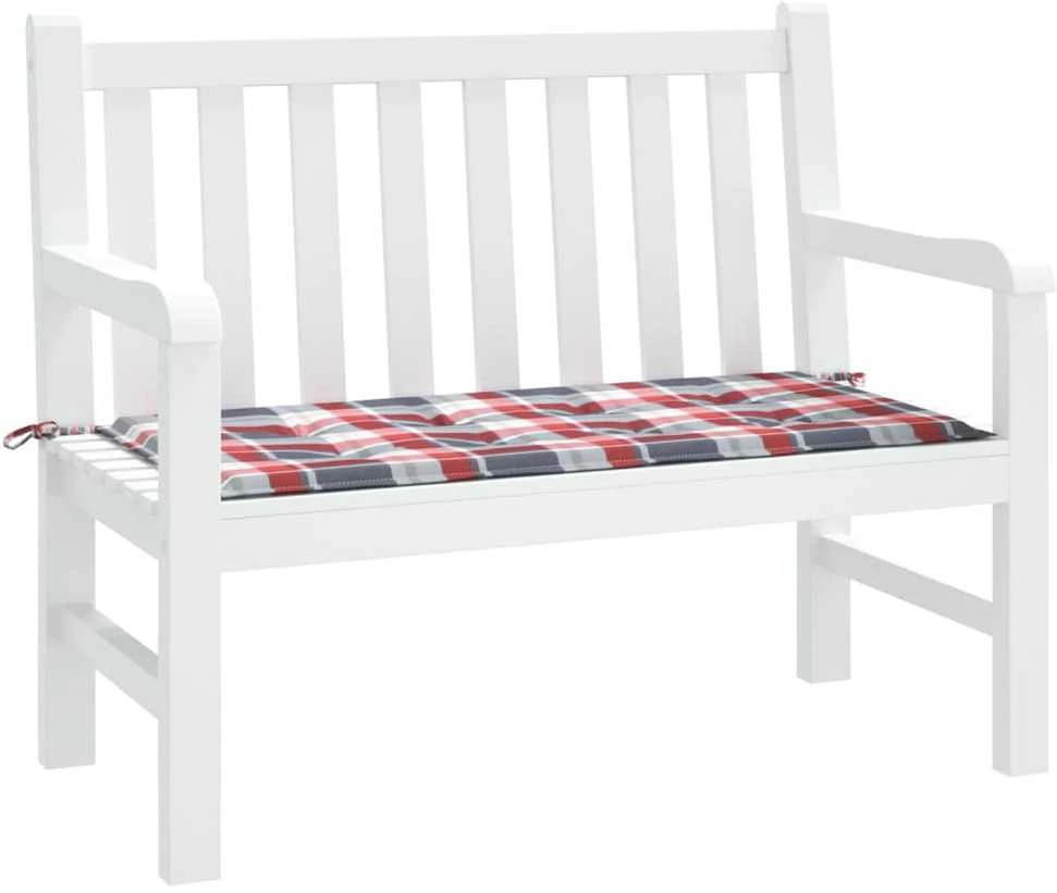 Sodo suoliuko pagalvėlė, 100x50x3cm, oksfordo audinys, languota