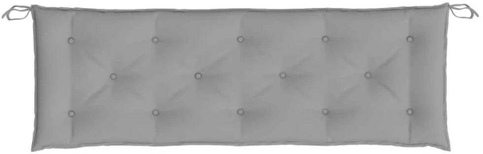 Sodo suoliuko pagalvėlė, pilkos spalvos, 150x50x7cm, audinys
