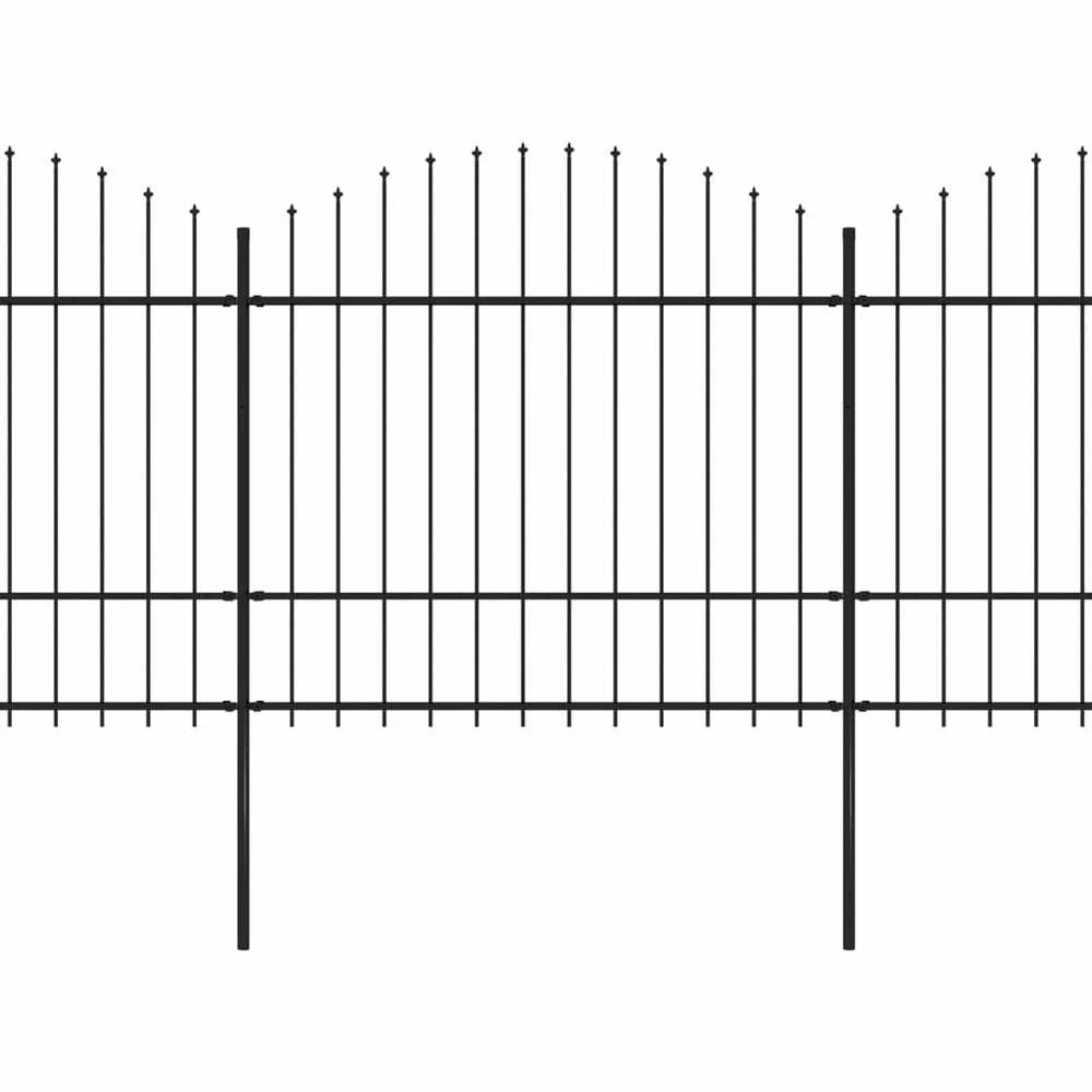 Sodo tvora su iečių viršug., juoda, (1,5-1,75)x15,3m, plienas