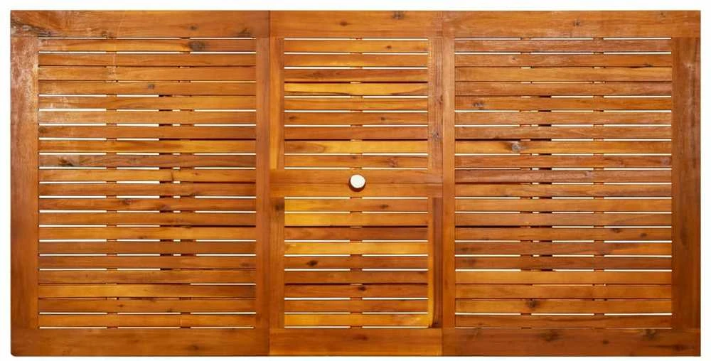 Sodo valgomojo stalas, (150–200)x100x75cm, akacijos masyvas