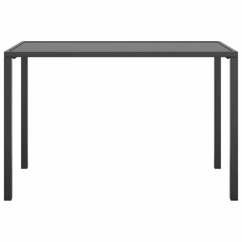 Sodo valgomojo stalas, antracito, 110x54x70cm, plienas