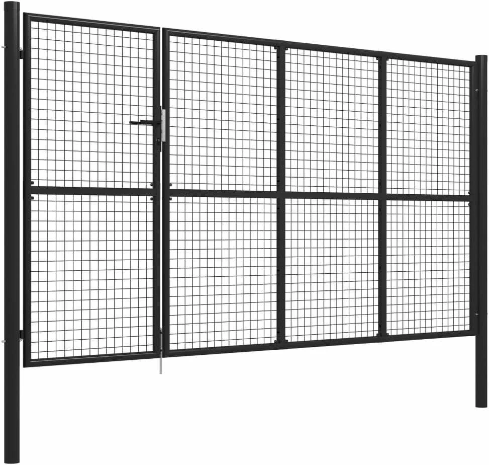 Sodo vartai, antracito spalvos, 350x150cm, plienas