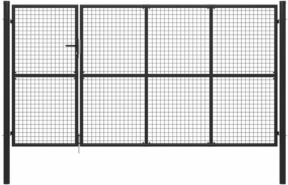 Sodo vartai, antracito spalvos, 350x150cm, plienas