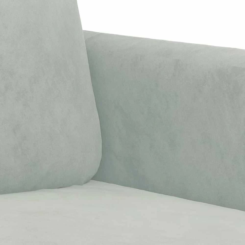 Sofa Krėslas, šviesiai pilkos spalvos, 60cm, aksomas