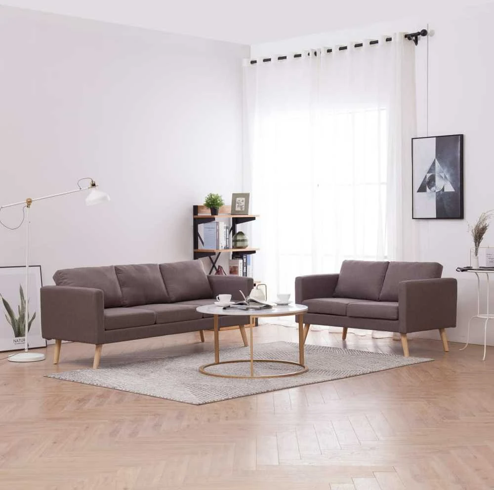 Sofa Sofų komplektas, 2d., taupe sp., audinys