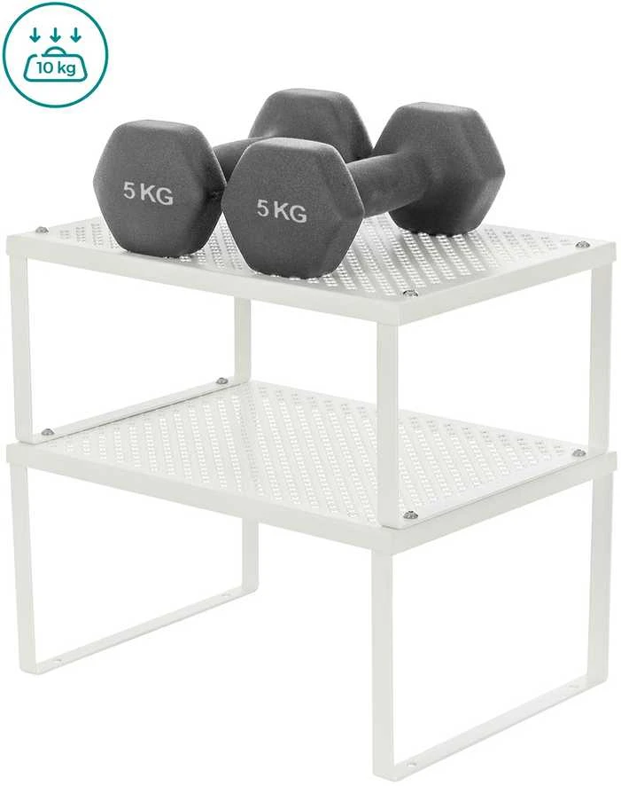 Songmics 2 metalinių virtuvės organizatorių rinkinys