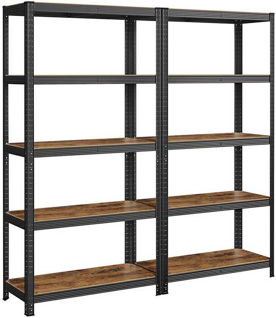 Songmics 2 stovinčių lentynų komplektas 180 cm aukščio