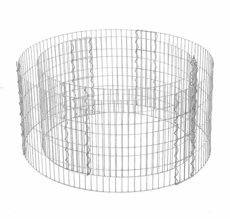 Songmics Gabionas Ø 90 cm, aukštis 40 cm