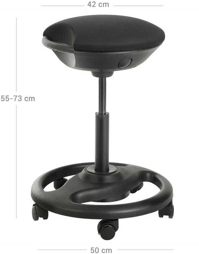 Songmics Reguliuojamo aukščio ergonomiška darbo taburetė