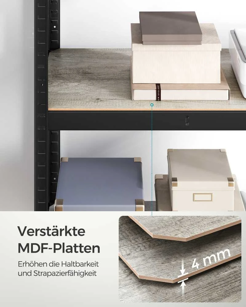 Songmics Stovinti lentyna 40 x 80 x 160 cm su 4 reguliuojamomis lentynomis