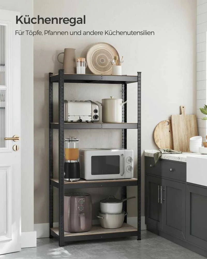 Songmics Stovinti lentyna 40 x 80 x 160 cm su 4 reguliuojamomis lentynomis