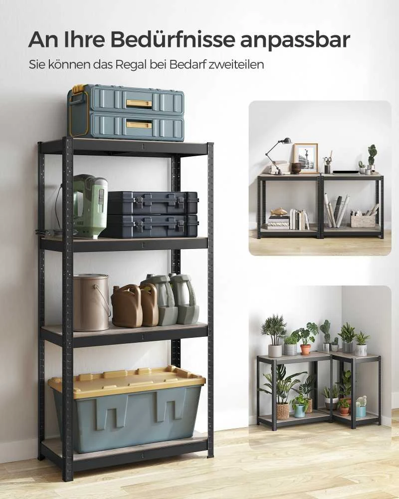 Songmics Stovinti lentyna 40 x 80 x 160 cm su 4 reguliuojamomis lentynomis