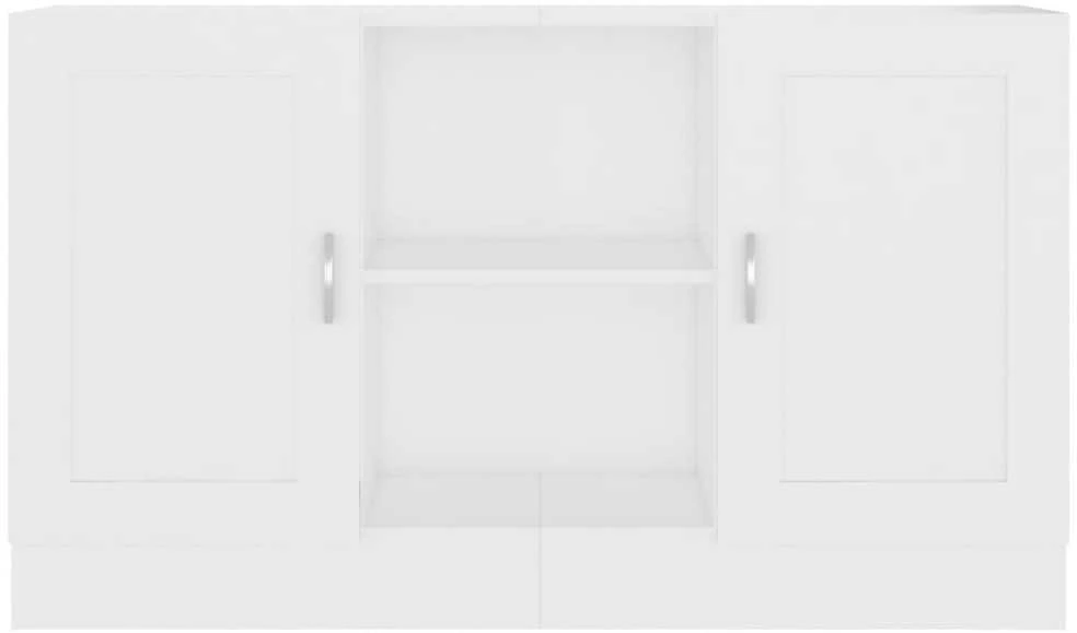 Šoninė spintelė, balta, 120x30,5x70cm, apdirbta mediena