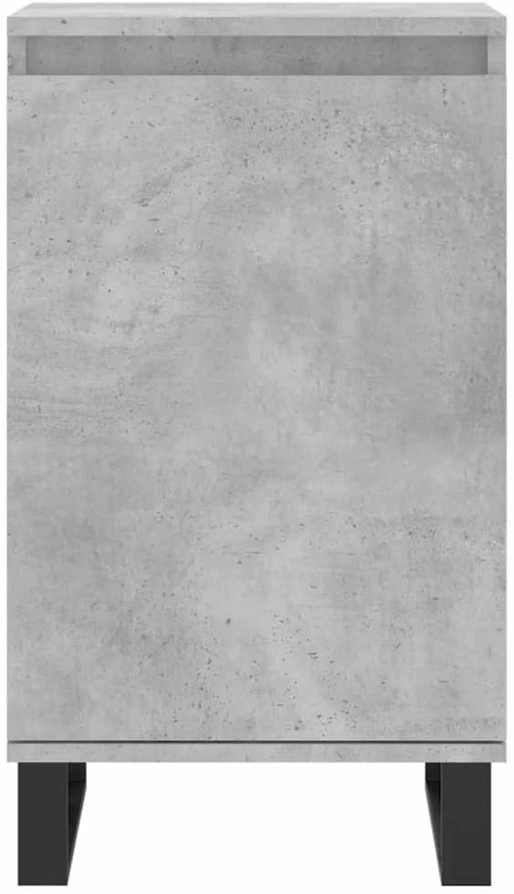 Šoninė spintelė, betono pilka, 40x35x70cm, apdirbta mediena