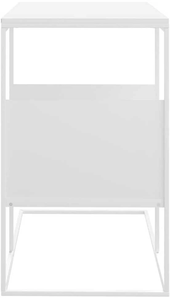 Šoninis staliukas, baltas, 55x36x59,5cm, apdirbta mediena
