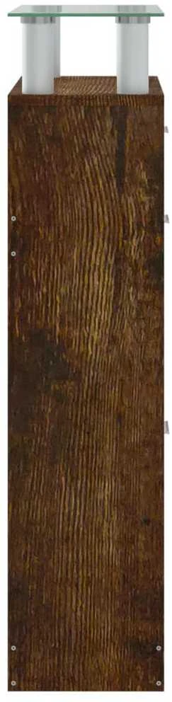 Spintelė batams, dūminio ąžuolo, 63x24x104cm, apdirbta mediena