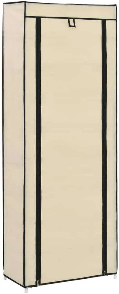 Spintelė batams su apdangalu, kreminės sp., 57x29x162cm, aud.