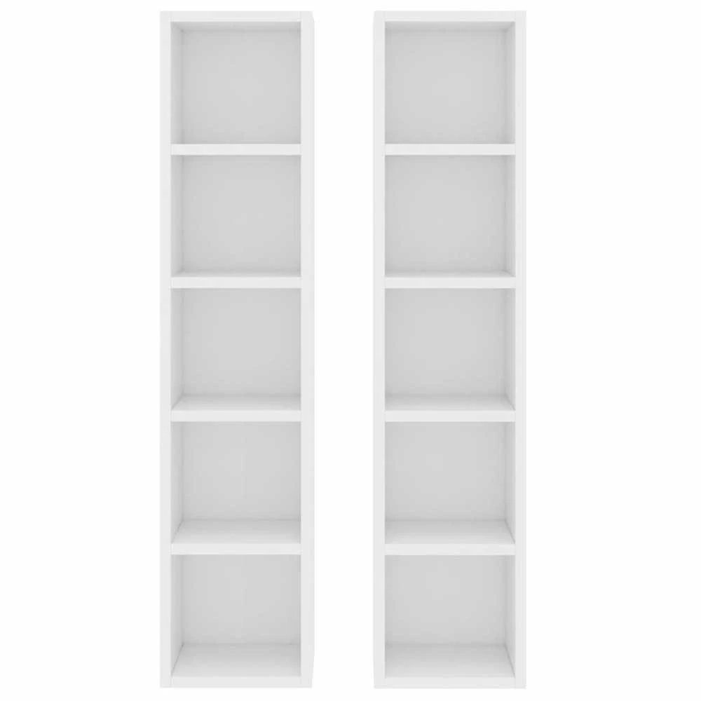 Spintelės kompaktiniam diskam, 2vnt., baltos, 21x16x93,5cm, MDP