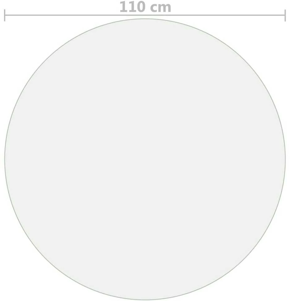 Stalo apsauga, permatoma, 110cm skersmens, 2mm, PVC