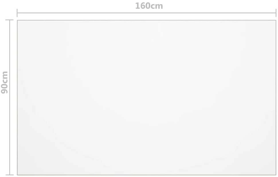 Stalo apsauga, permatoma, 160x90cm, 2mm, PVC